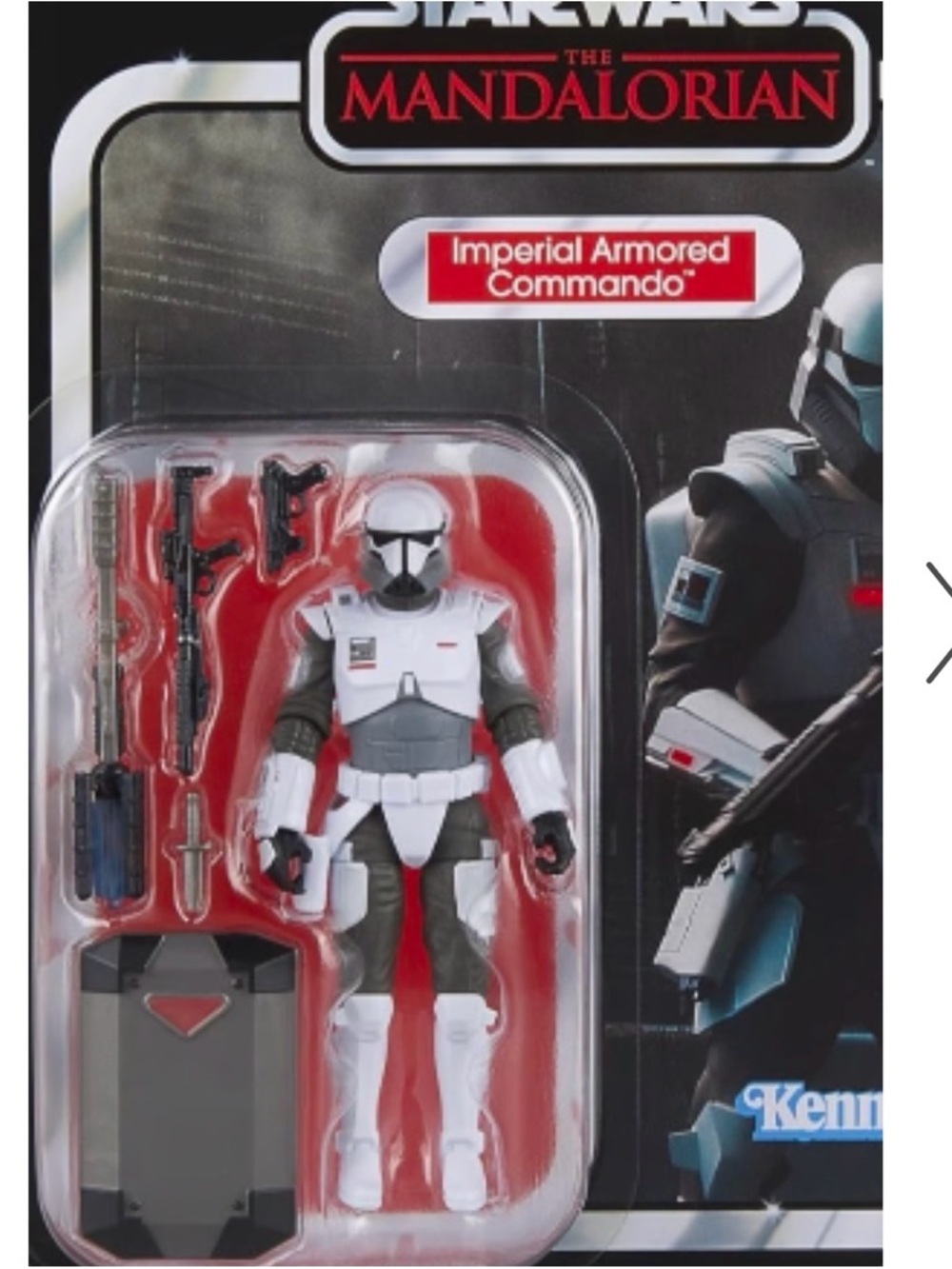 Star Wars The Mandalorian Imperial Armored Commando Figure - White, Gray, Black